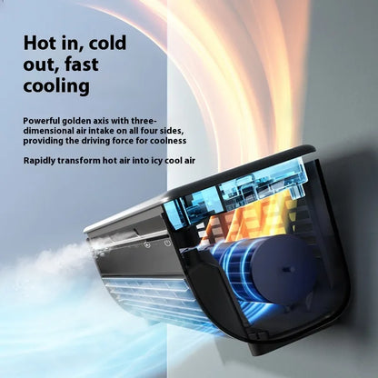 Mini Climatiseur Portable Rechargeable – Fraîcheur Instantanée Partout