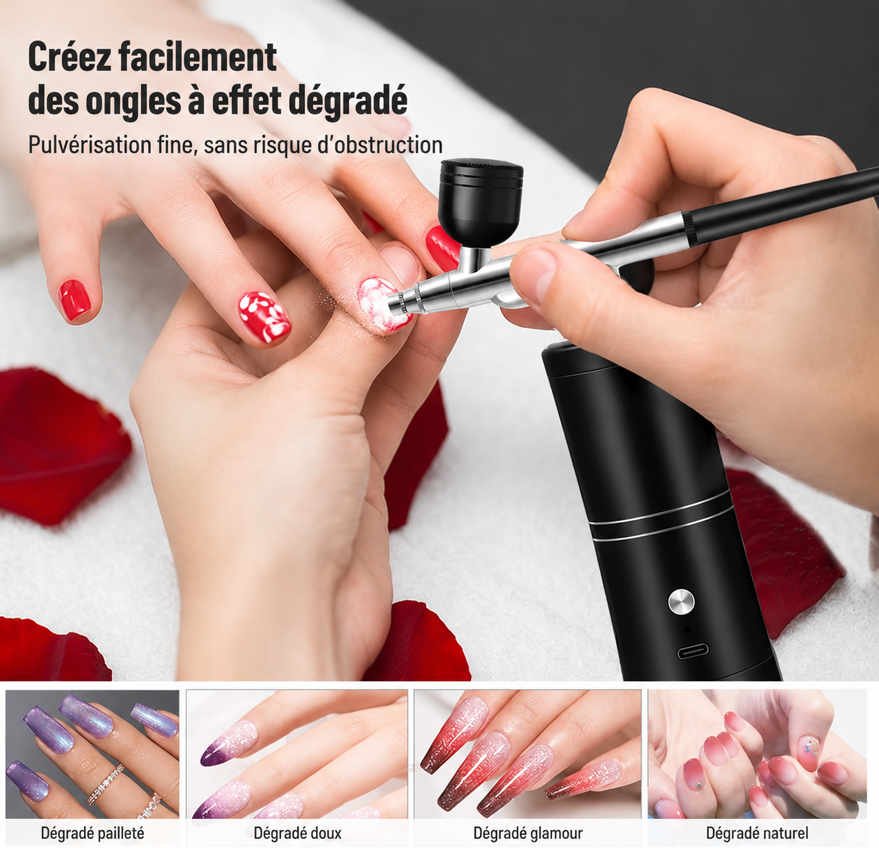Kit Aérographe Portable Sans Fil