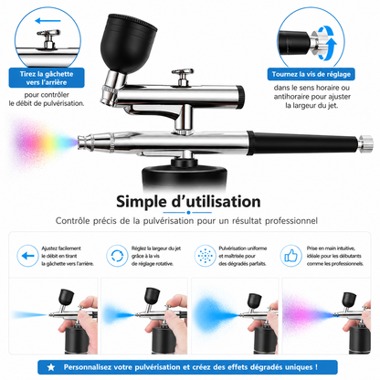 Kit Aérographe Portable Sans Fil