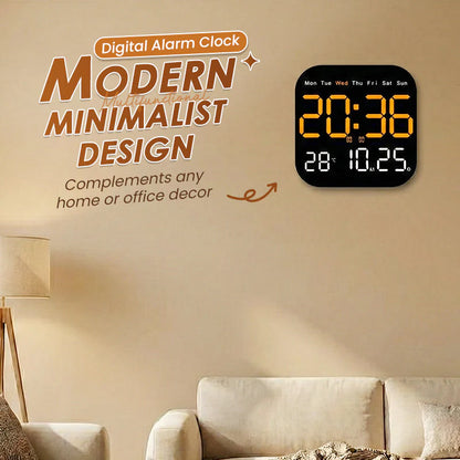 Réveil en Bois LED – Design Élégant &amp; Affichage Intuitif
